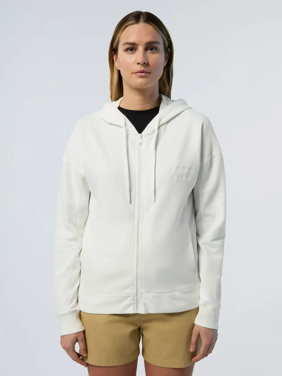 North Sails Eco Fleece sweat zippé femme rose coton bio