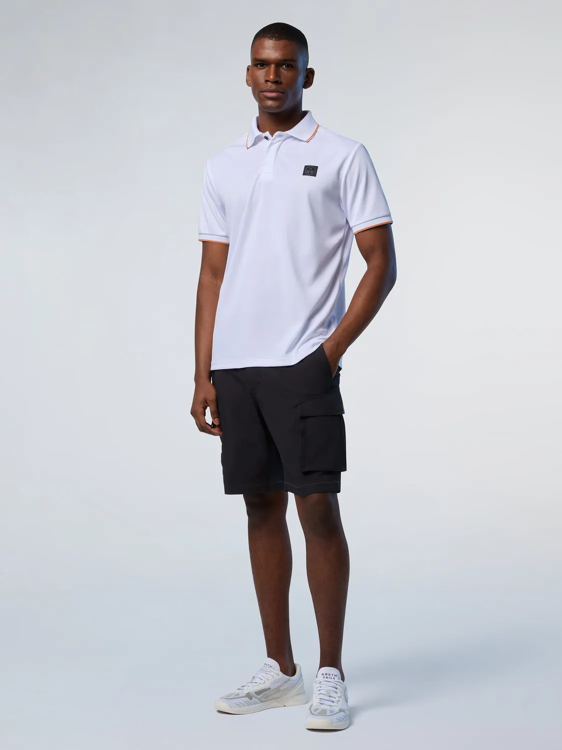 North Sails Coolmax polo homme blanc regular