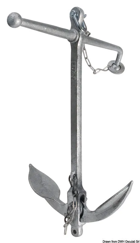 Osculati Admiralty ancre marine 10 kg pliable