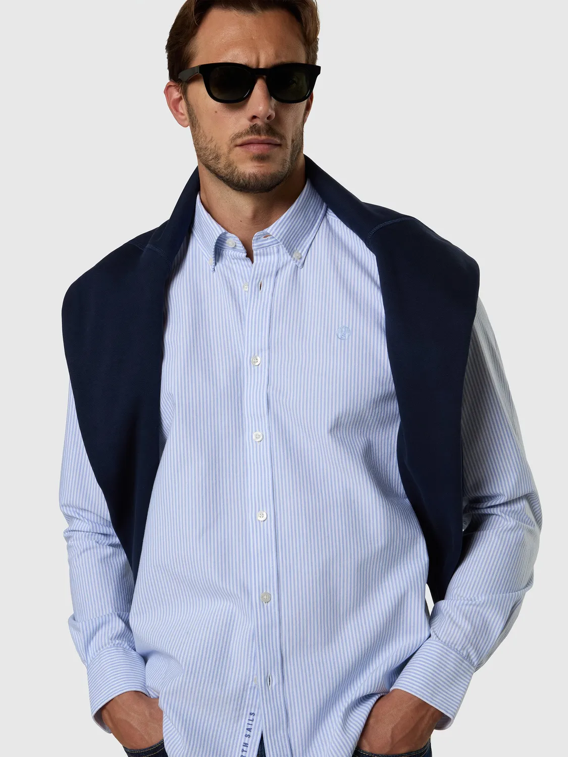 North Sails chemise oxford rayée homme