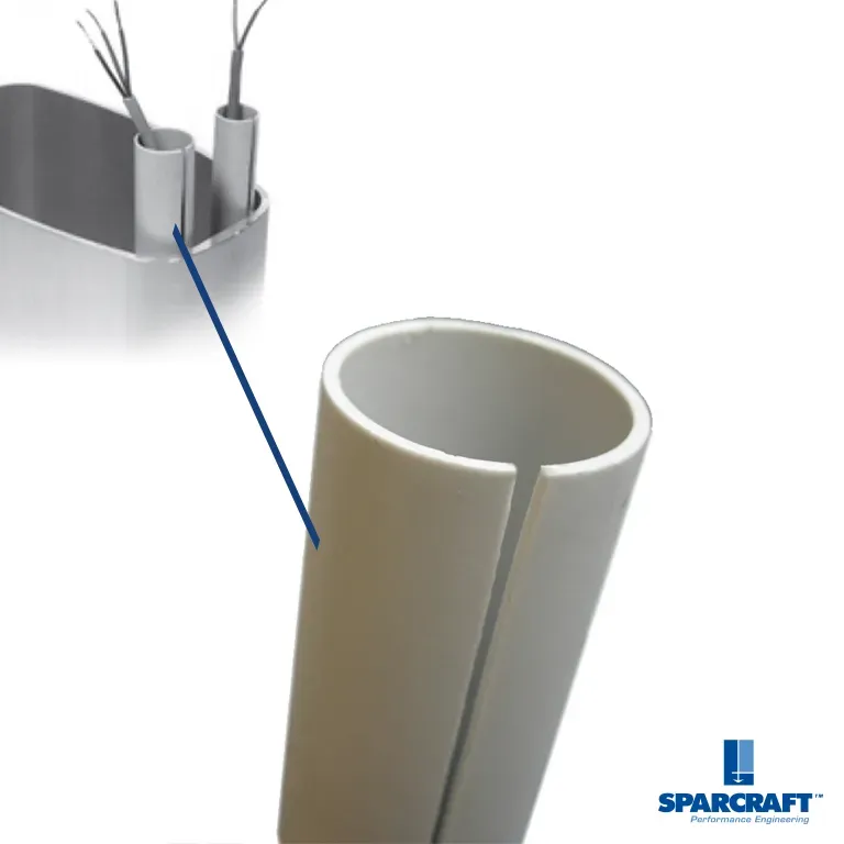 Sparcraft Conduit Électrique Mât Ø25 3m Gris