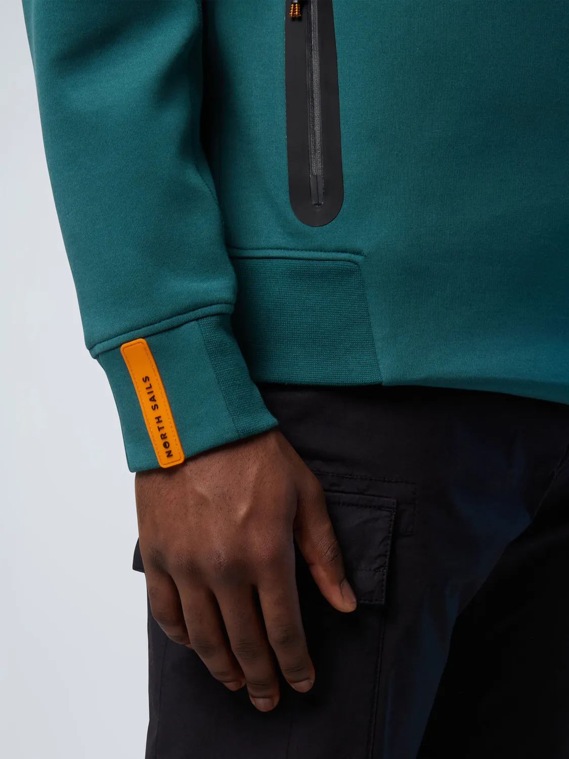 North Sails Interlock sweat demi-zip poches zippées