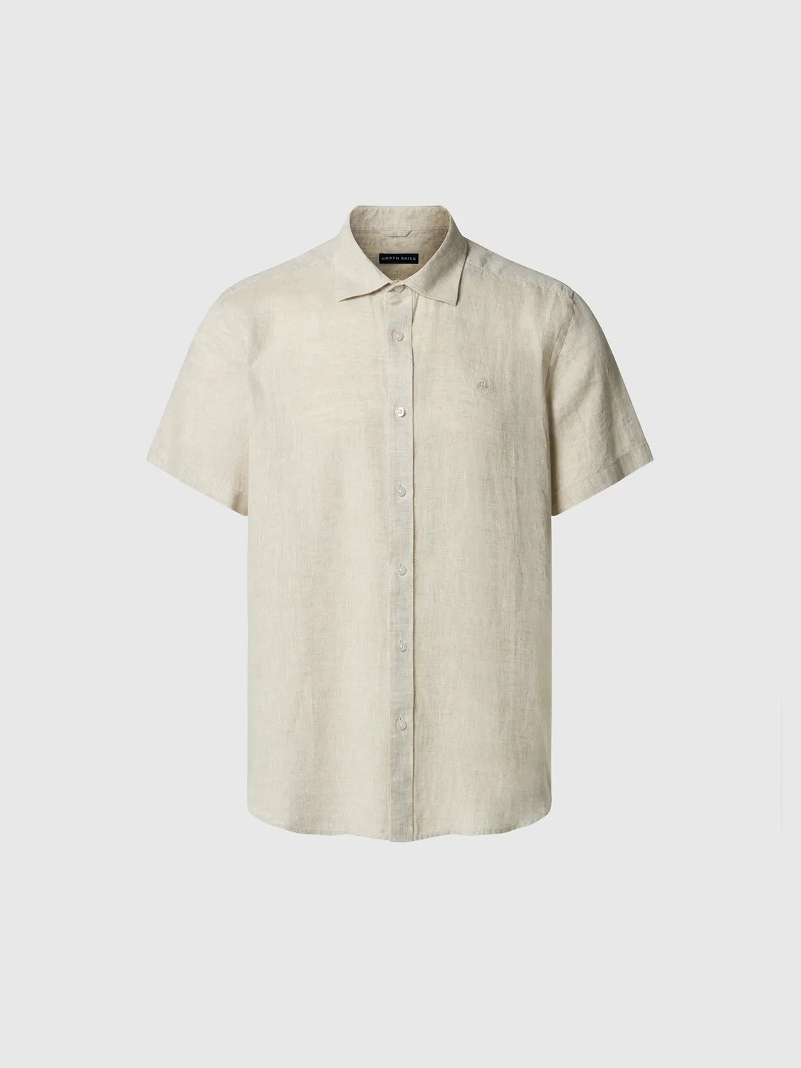 North Sails chemise lin manches courtes beige chino