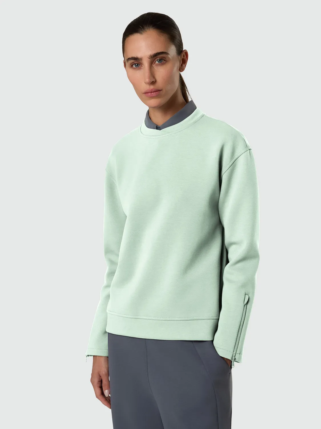 North Sails Winter Interlock sweat col rond Turbulence femme molleton