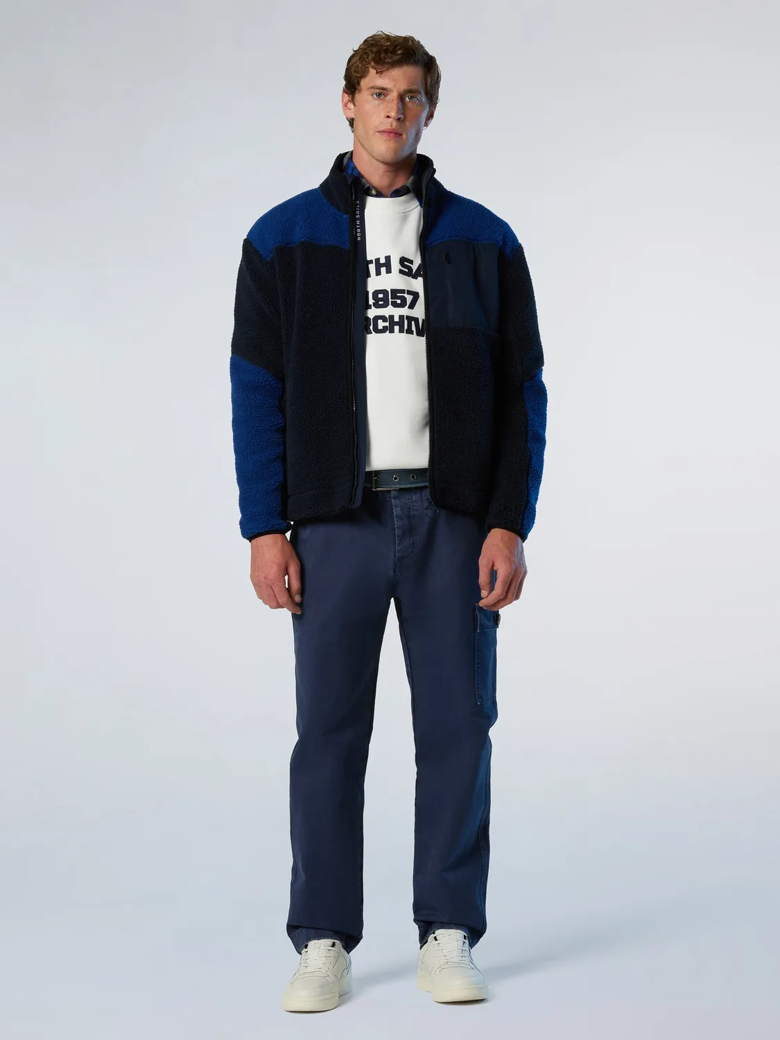North Sails sweat zippé homme bleu marine mixte