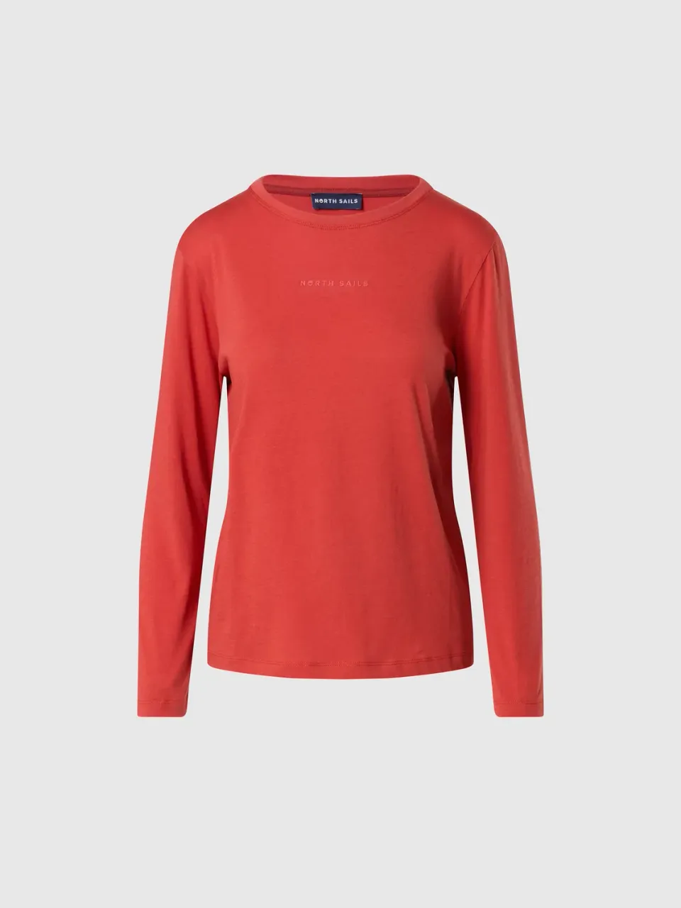 North Sails T-shirt Manches Longues Logo Blanc Coton