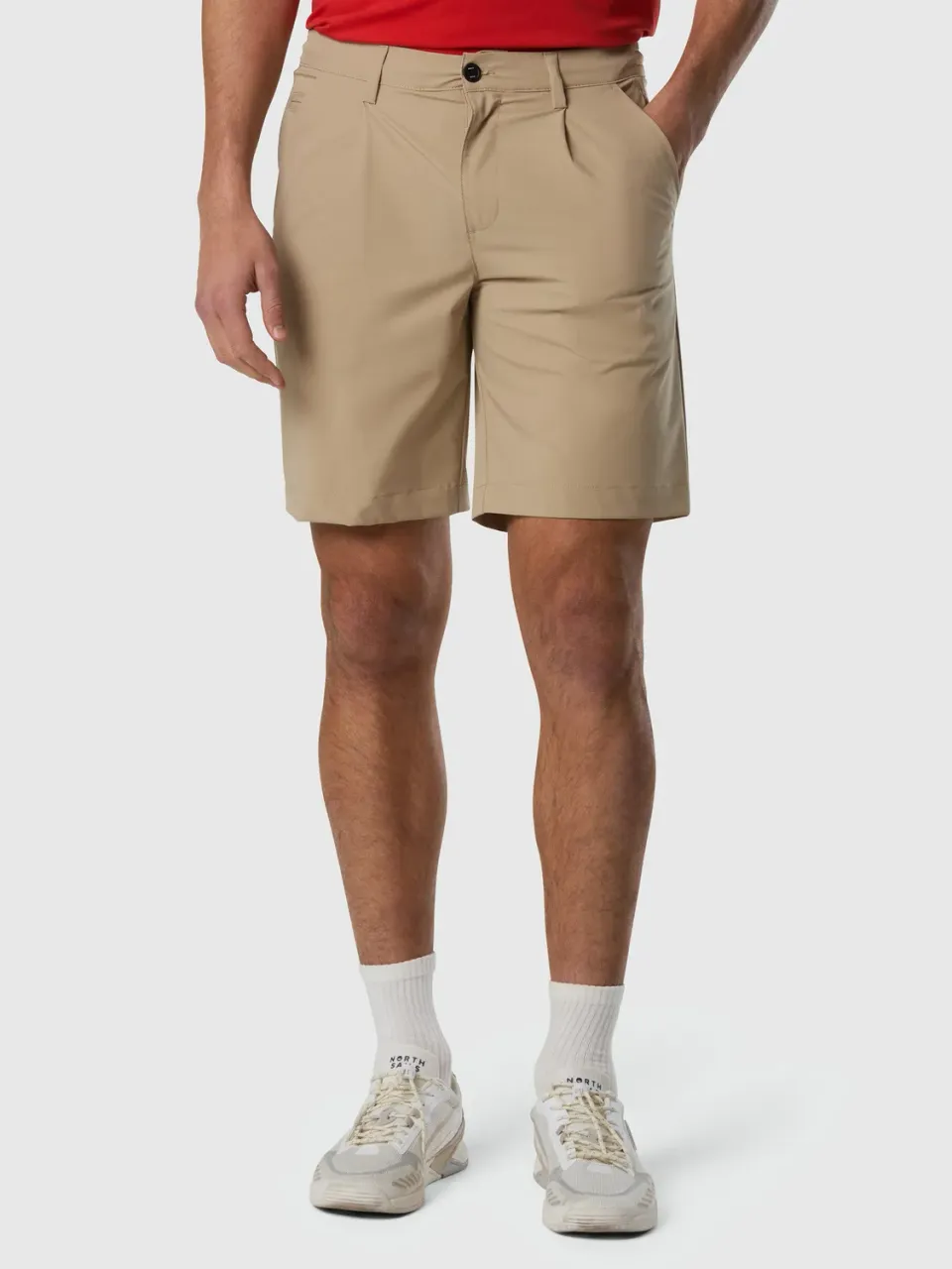 North Sails Pleated SOLOTEX shorts short beige stretch