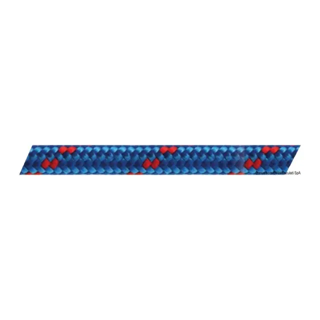 Bout tressé double vert Ø 8 mm écoute moucheté bobine