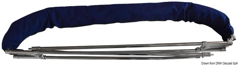 Osculati bimini 4 arceaux 260/270 cm blanc