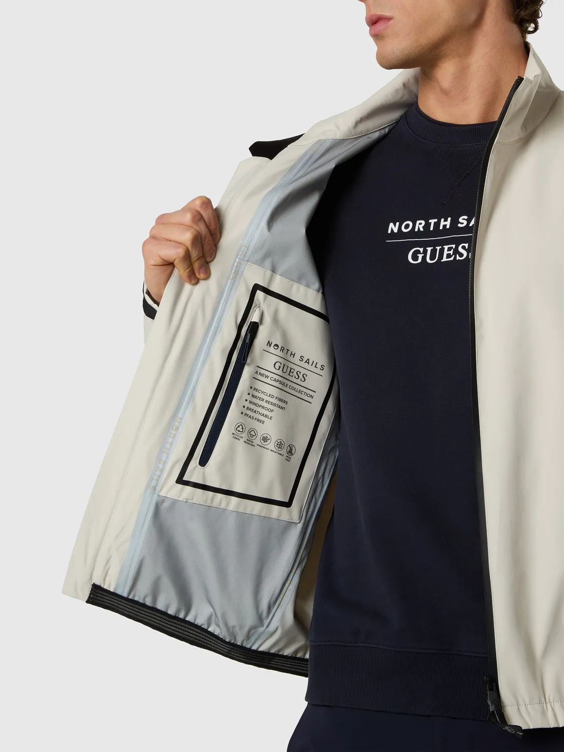 North Sails Guess veste homme coupe regular outdoor