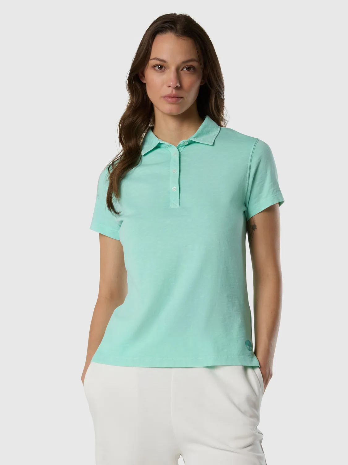 North Sails polo slub jersey femme coton