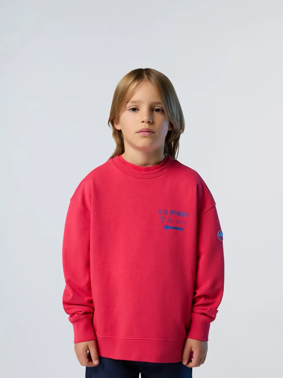 North Sails sweat enfant print plage coton bio teint