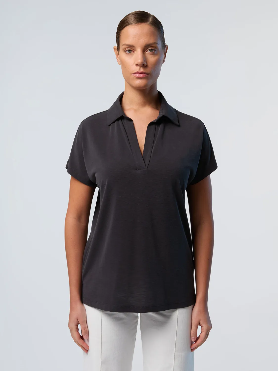 North Sails polo col V modal stretch respirant