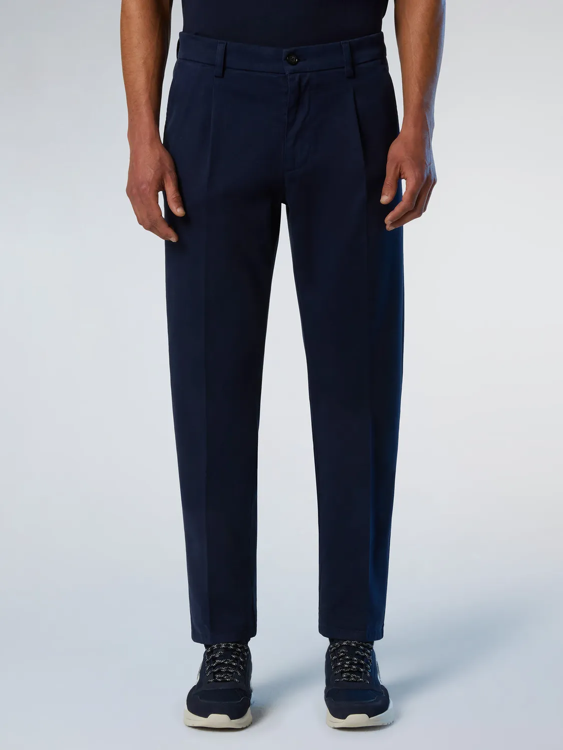North Sails Defender chino gabardine plisé slim coton bio