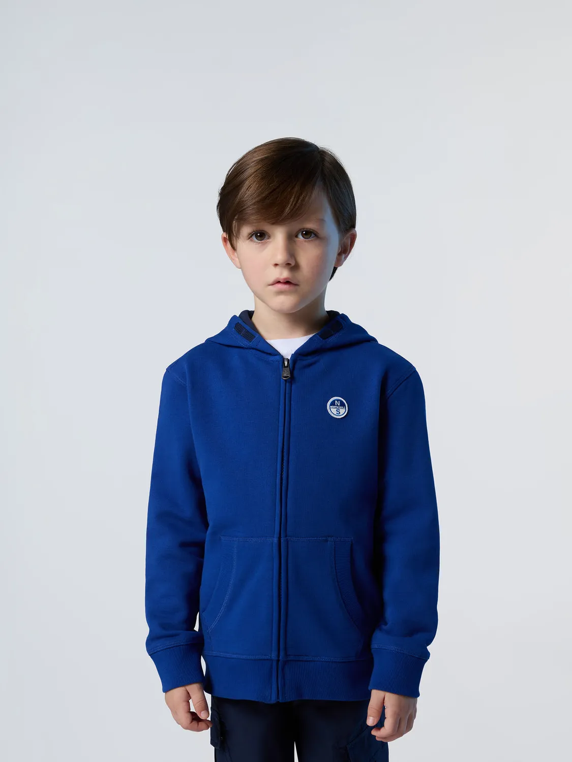 North Sails sweat à capuche zippé enfant coton bio