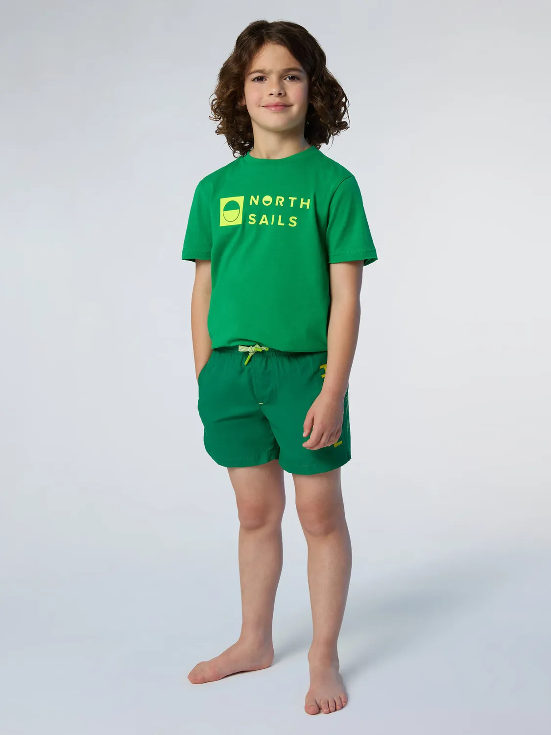North Sails short de bain imprimé vertical recyclé