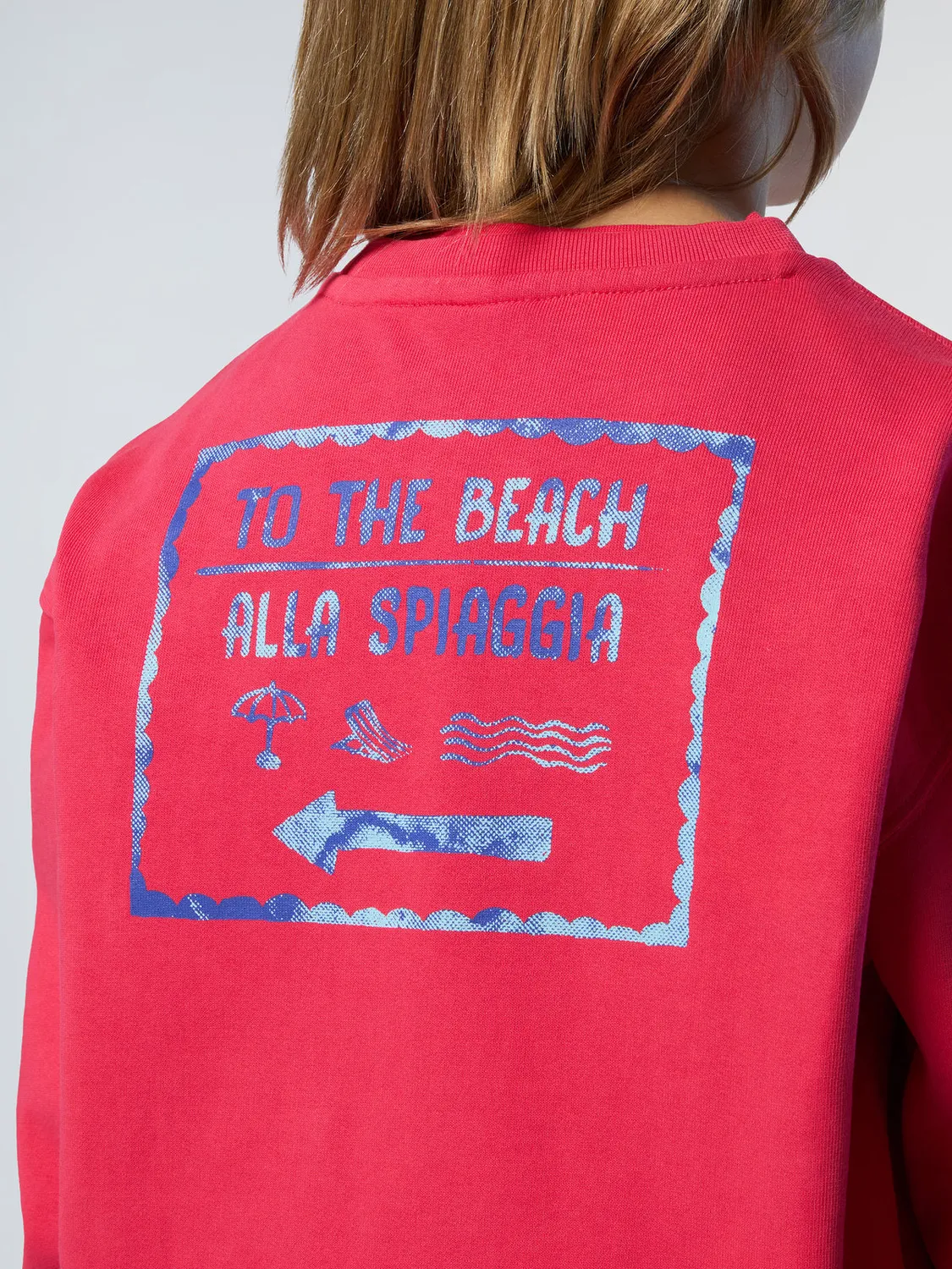 North Sails sweat enfant print plage coton bio teint