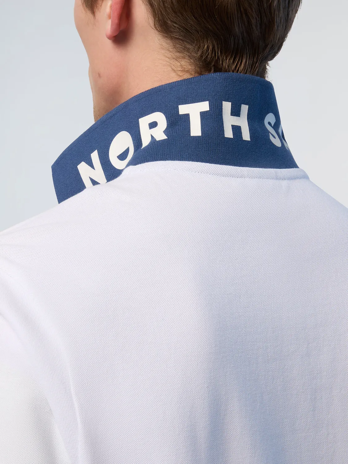 North Sails polo homme coton bio piqué col contrasté