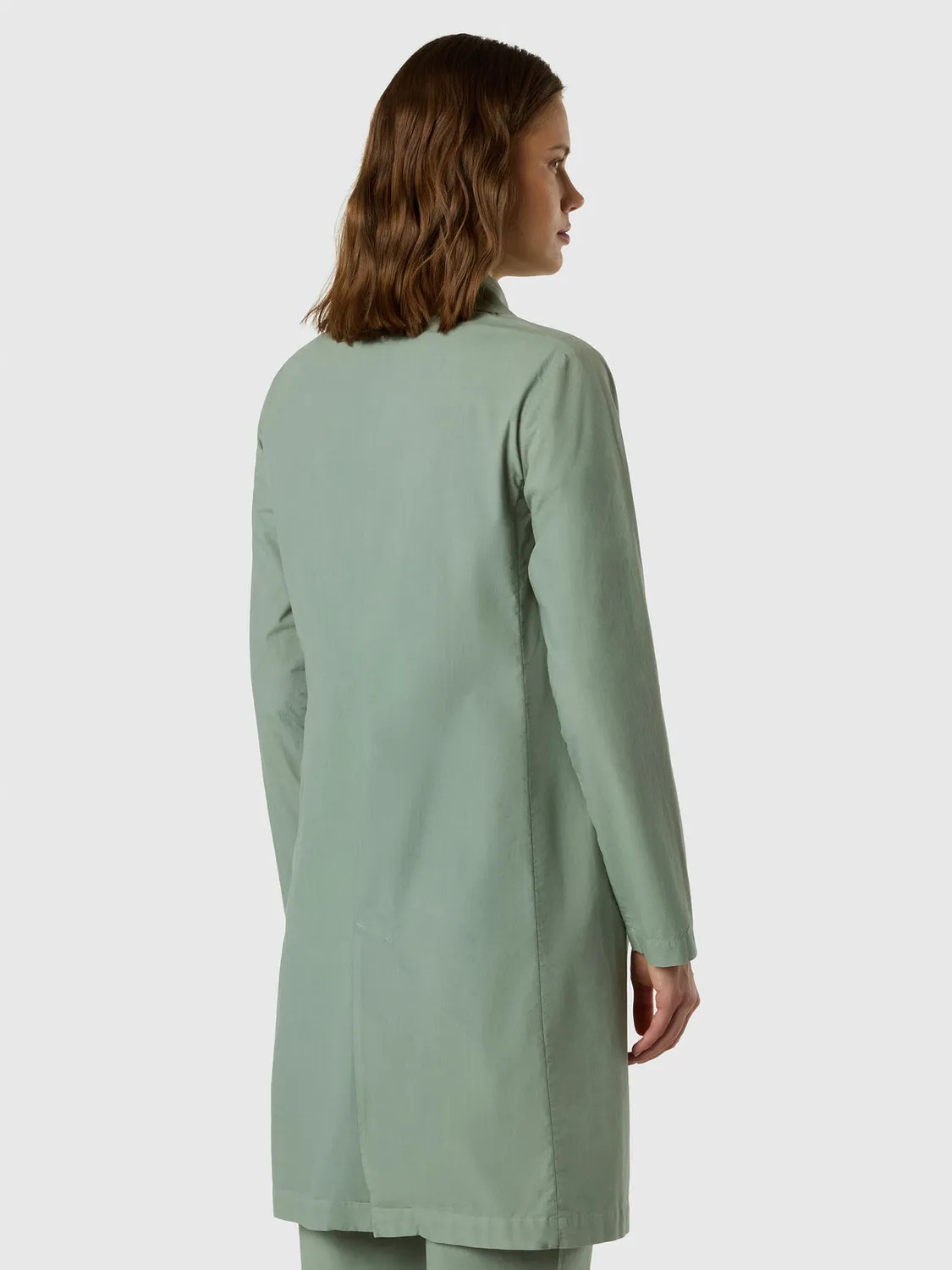 North Sails Peachskin trench mi-long coton bio