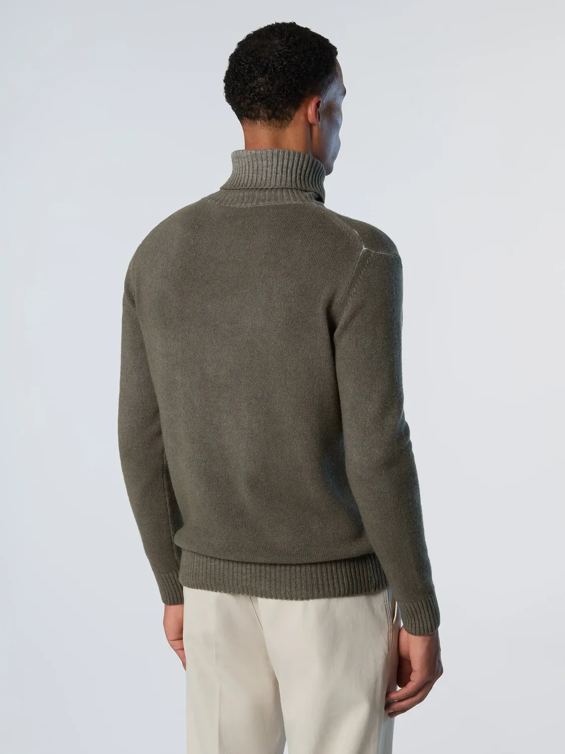North Sails pull col roulé délavé nylon laine