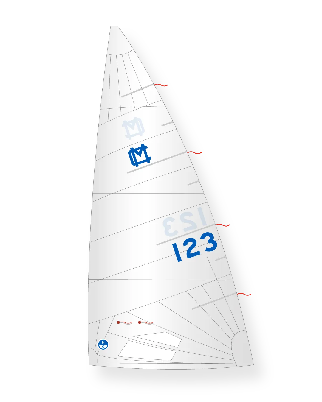 North Sails MC Scow Rocket grand-voile Dacron 3.8 oz
