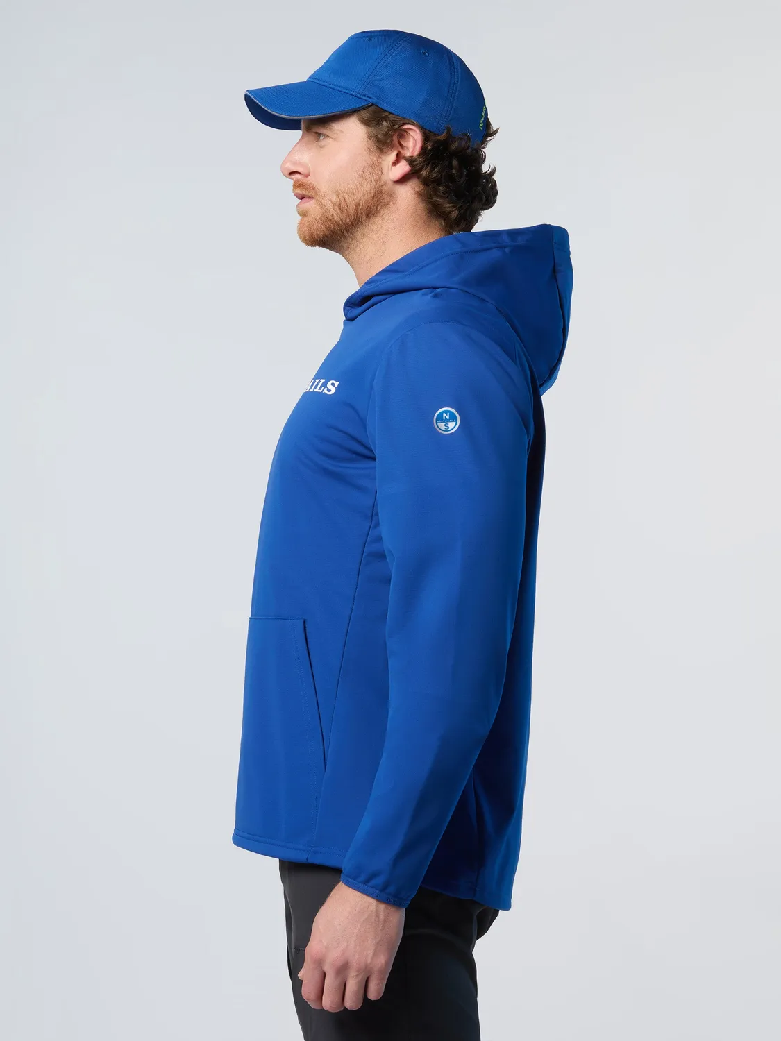 North Sails Race SoftShell+ hoodie bleu océan
