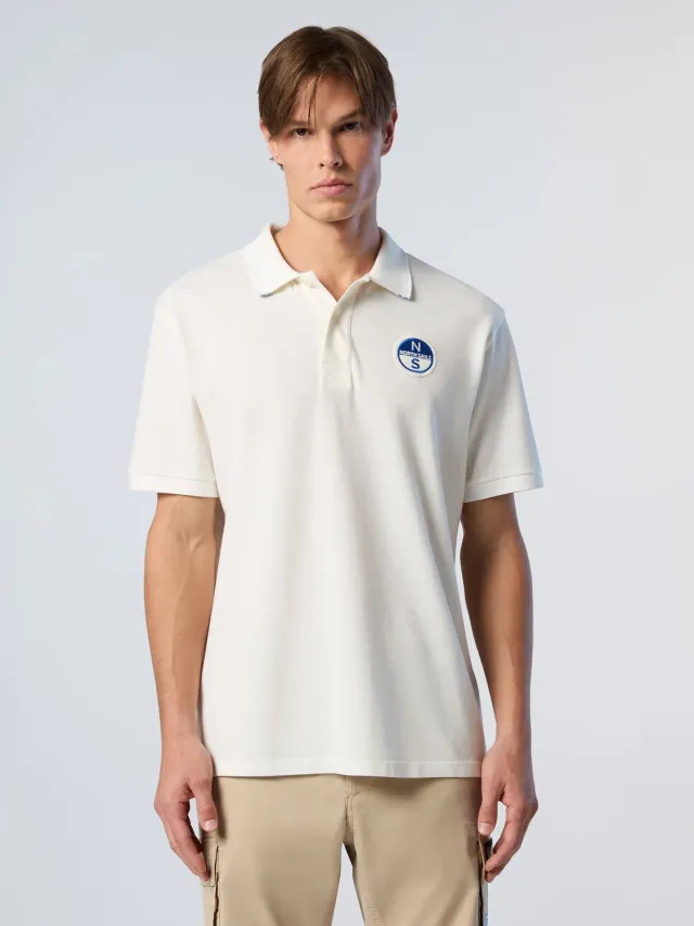North Sails Polo piqué bio teint pigment logo