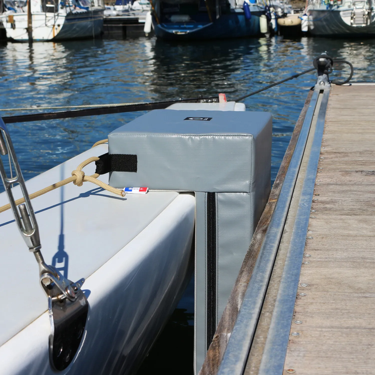 Ino Block pare-battage d’angle en L gris 40x45 cm