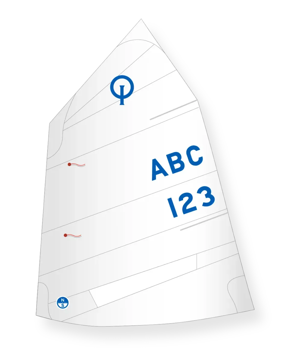 North Sails Optimist C-7 grand-voile crosscut