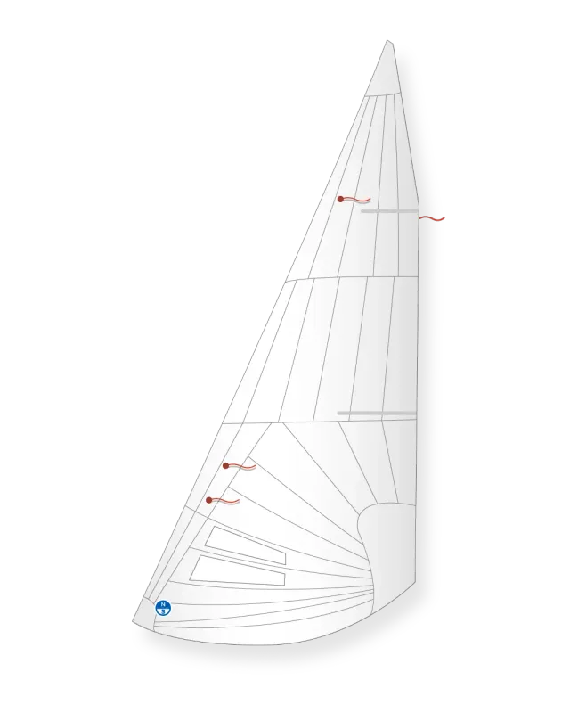 North Sails Lightning V17+R foc radial blanc