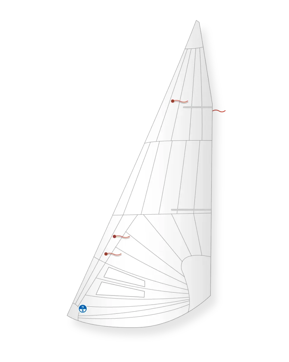 North Sails Lightning V17+R foc radial blanc