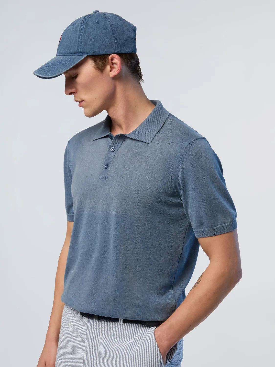 North Sails Washed polo coton bio délavé