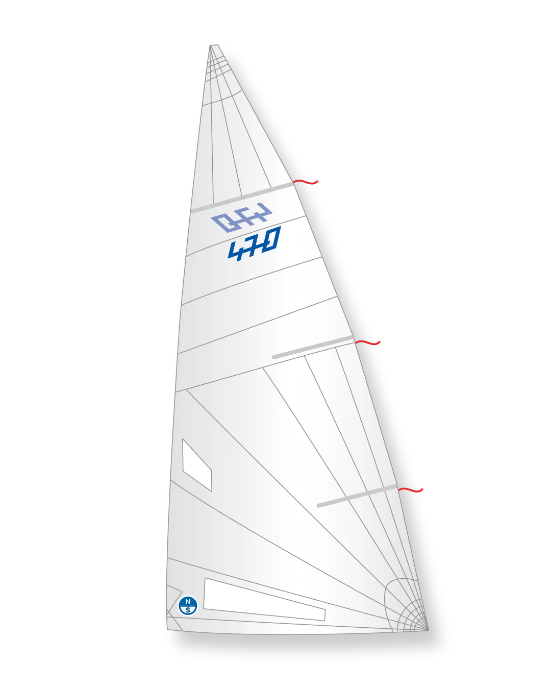 North Sails 470 N17-L26 grand-voile régate