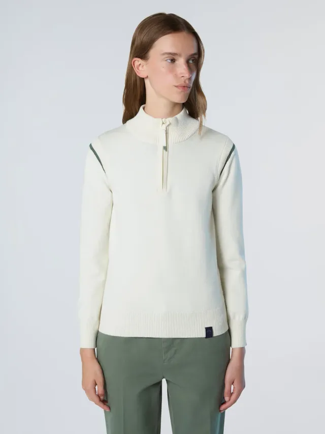 North Sails pull col montant viscose zip Milano