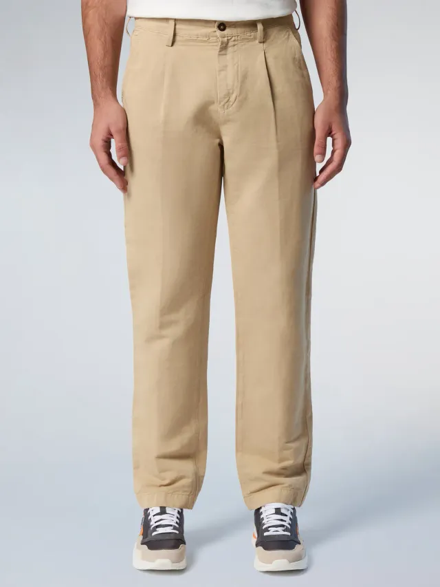 North Sails Newport chino plissé coton lin