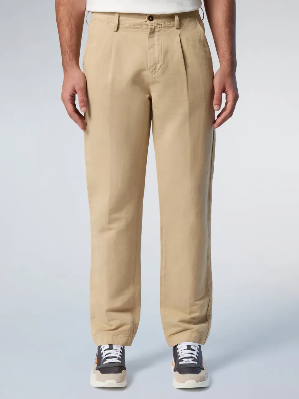 North Sails Newport chino plissé coton lin