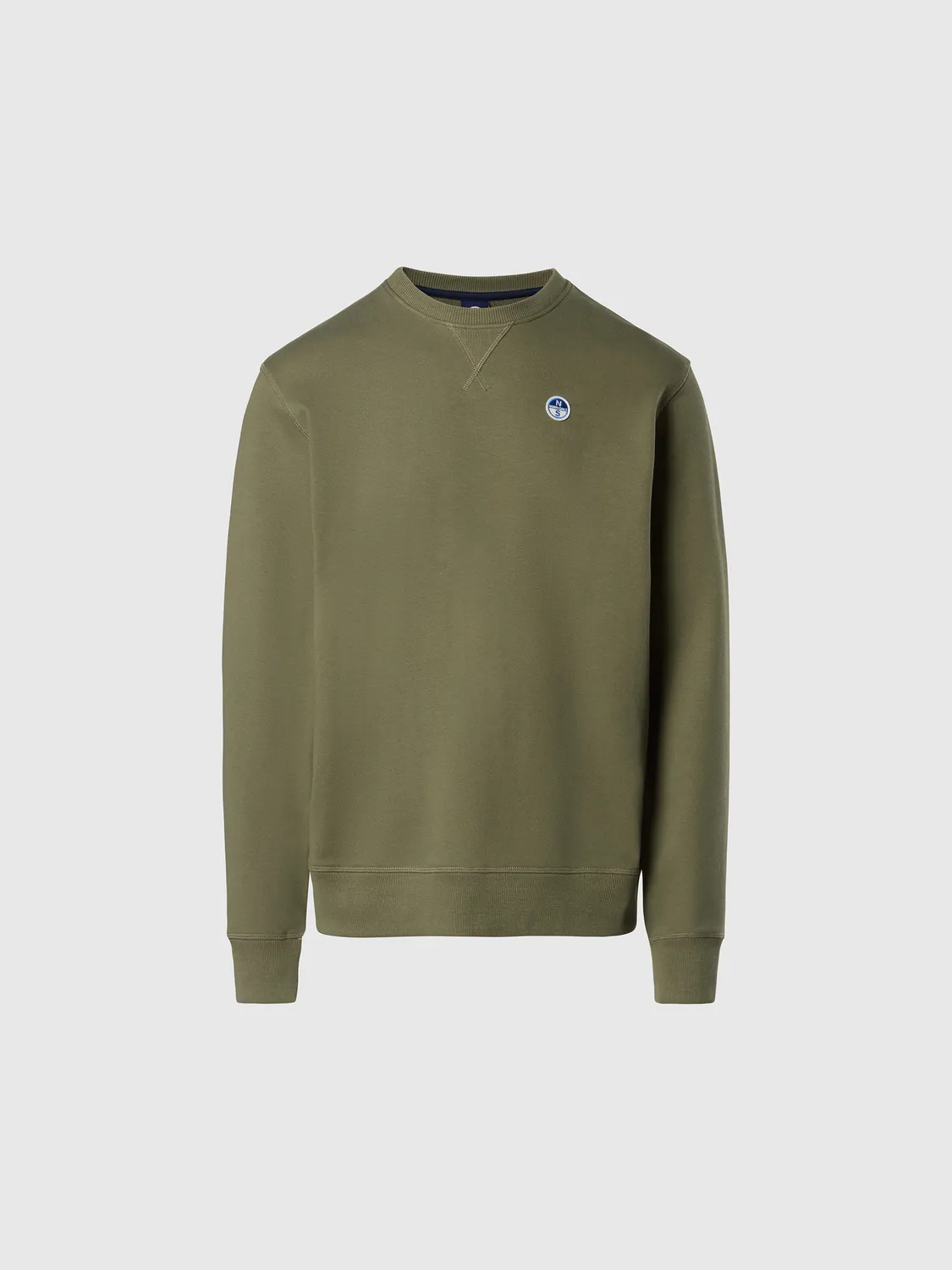 North Sails sweatshirt patch logo homme blanc coupe regular