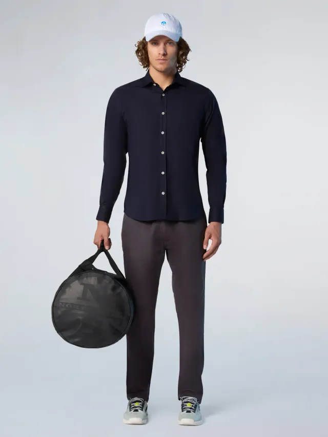 North Sails chemise popeline boutons logo