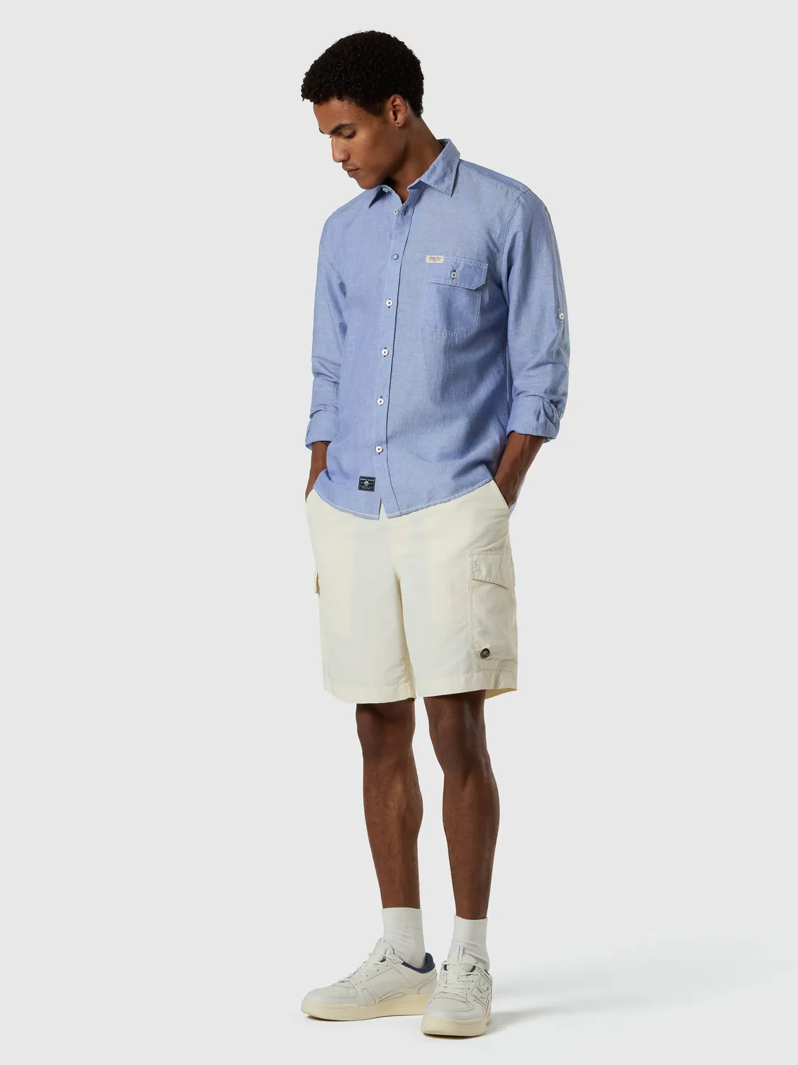 North Sails Archive chemise coton manches retroussées
