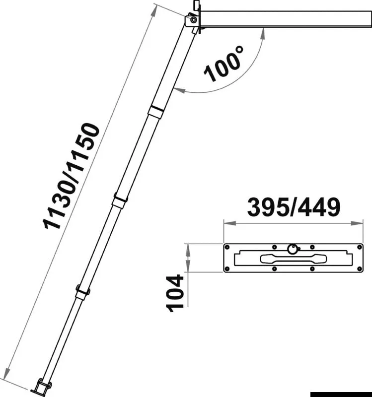 Douglas Marine échelle bain télescopique 4 marches XL