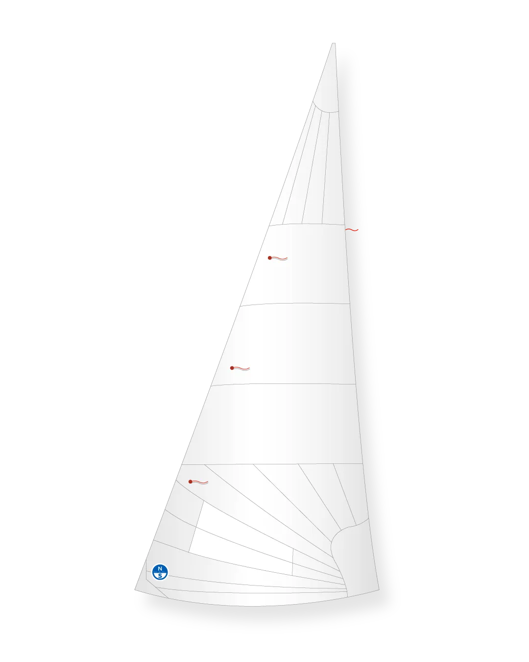 North Sails Tempest KJ-2 foc blanc bi-radial