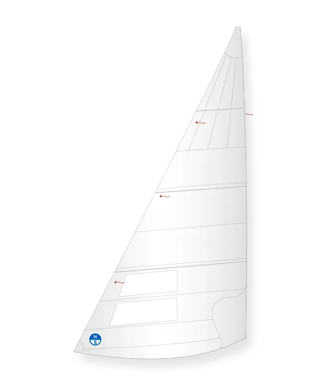 North Sails B14 foc LJ-4D dacron crosscut régate