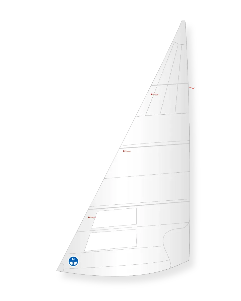 North Sails B14 foc LJ-4D dacron crosscut régate