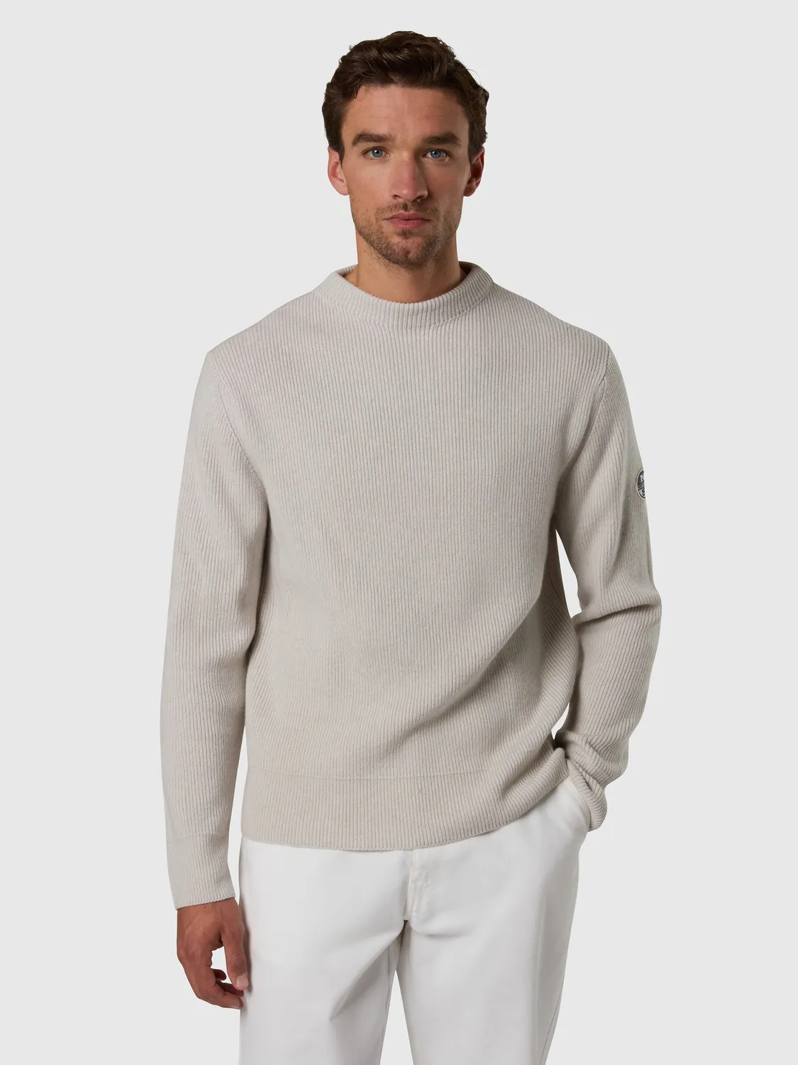 North Sails Archive pull col montant homme noir