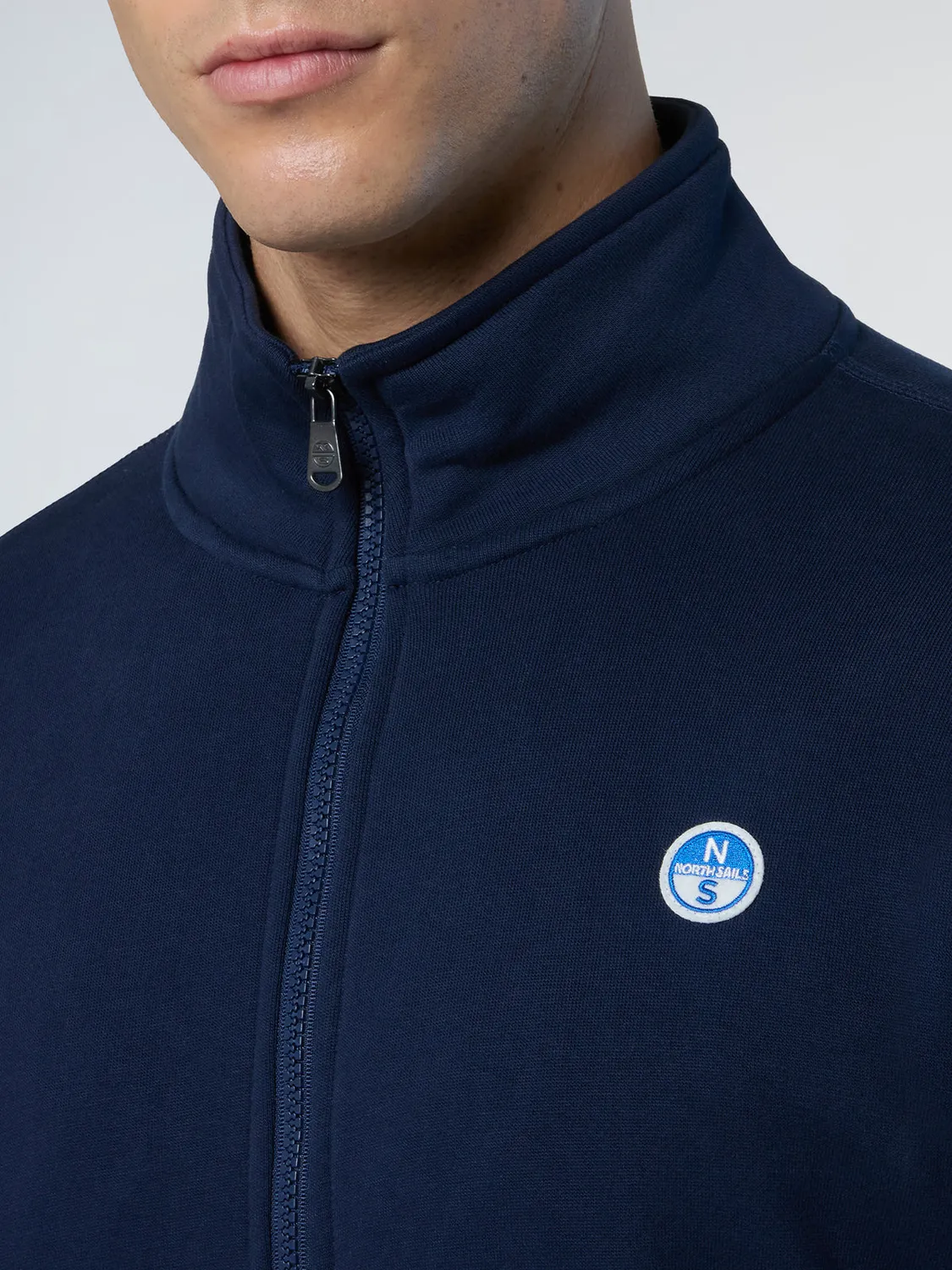 North Sails sweatshirt zippé patch col montant