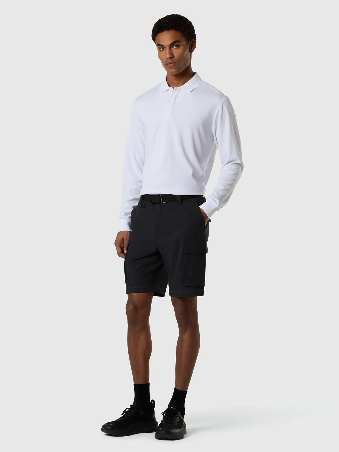 North Sails polo manches longues Coolmax recyclé homme