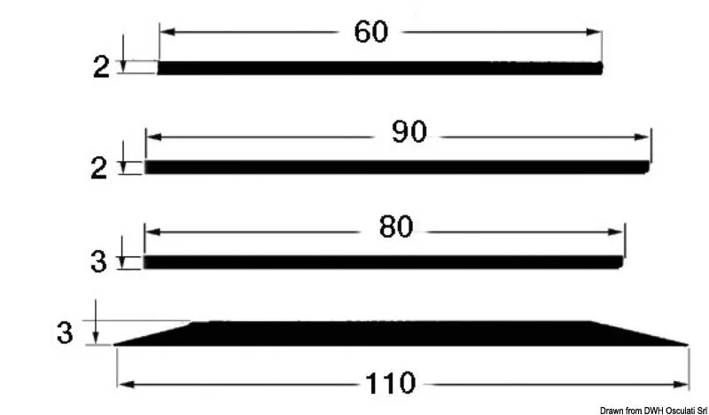 Easysea bandeau pneumatique noir 110x3 mm 24 m