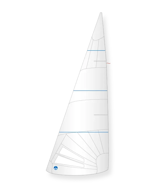 North Sails Andunge J-4 foc voile Dacron biradial 5.5 oz