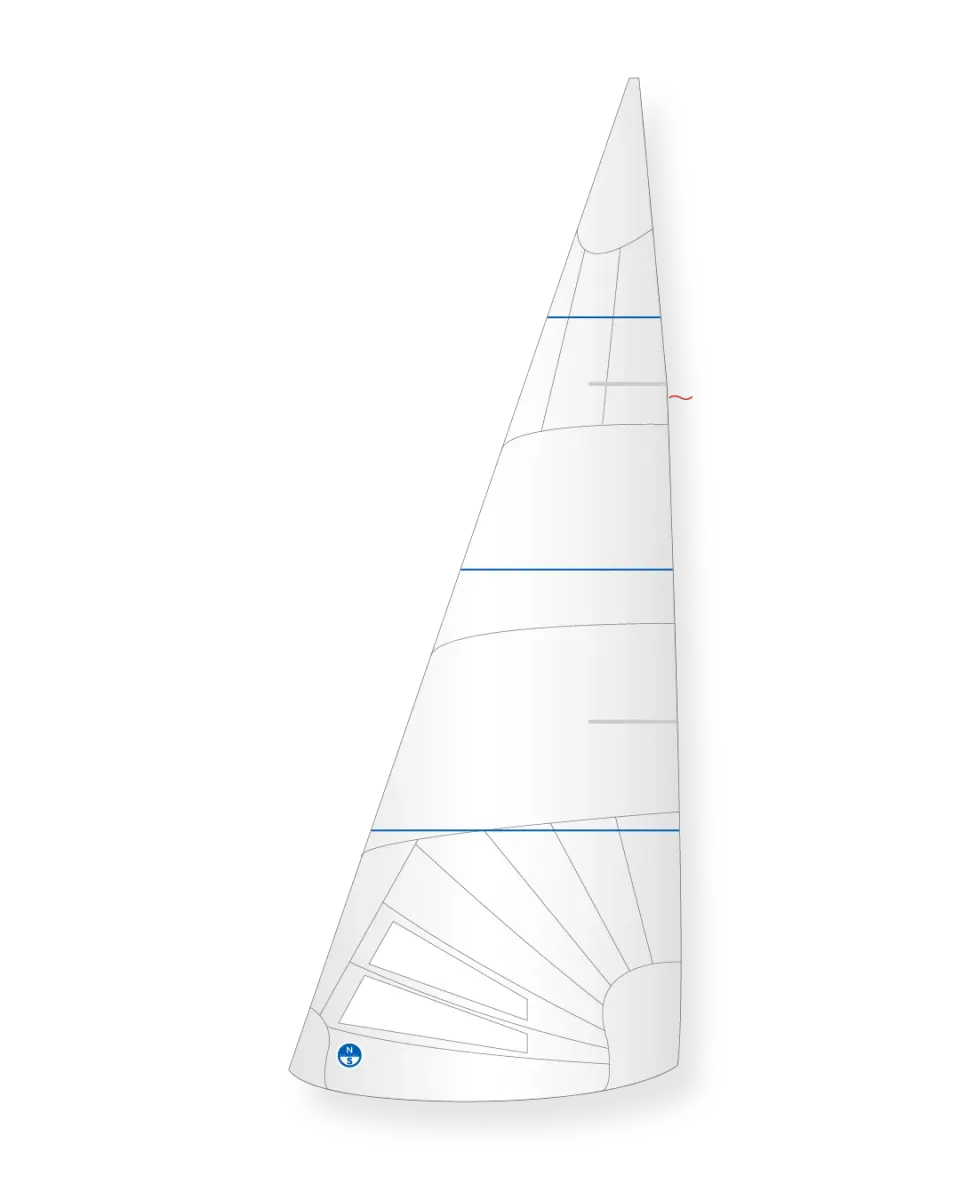 North Sails Andunge J-4 foc voile Dacron biradial 5.5 oz