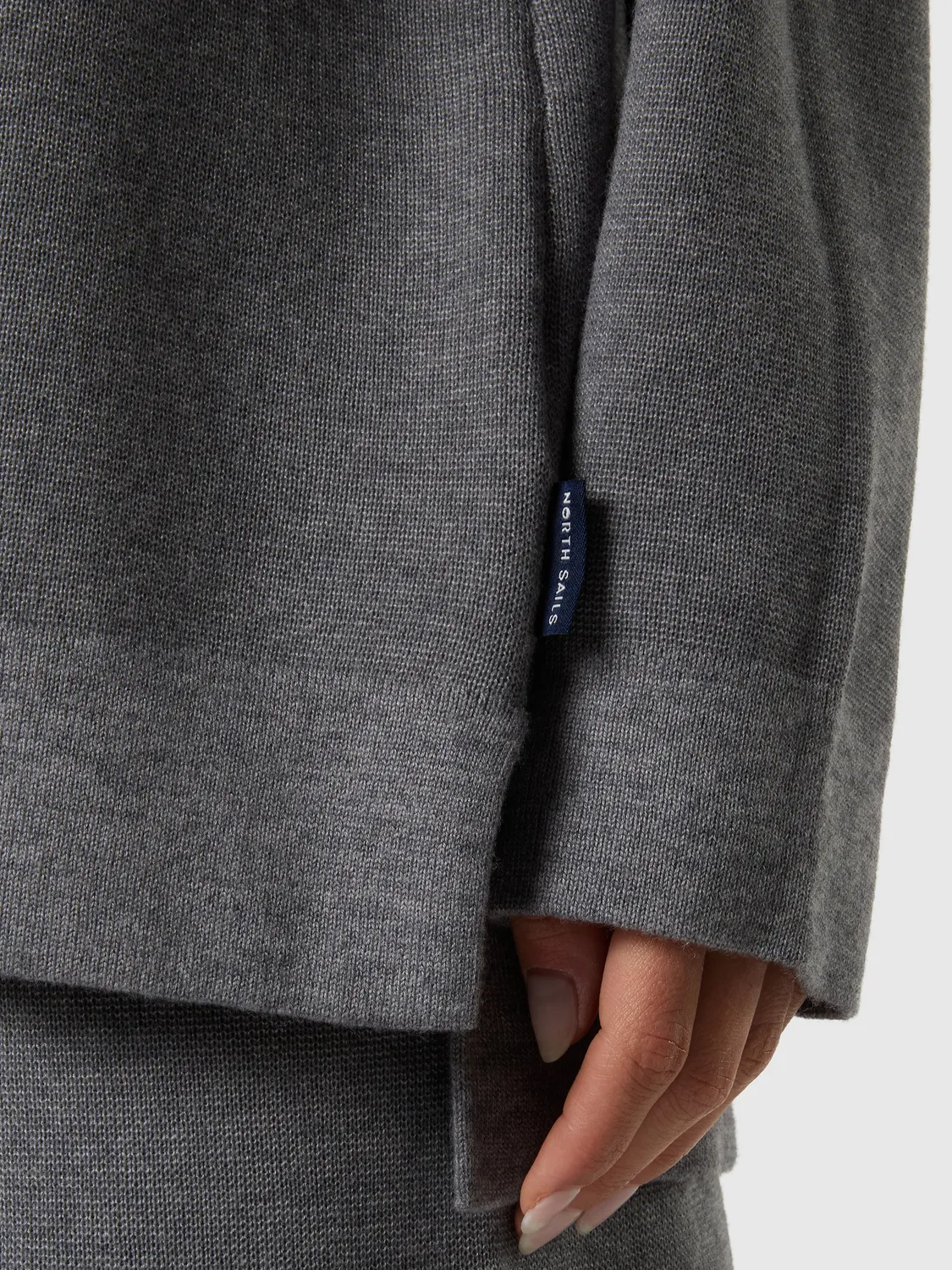 North Sails pull col roulé laine gris